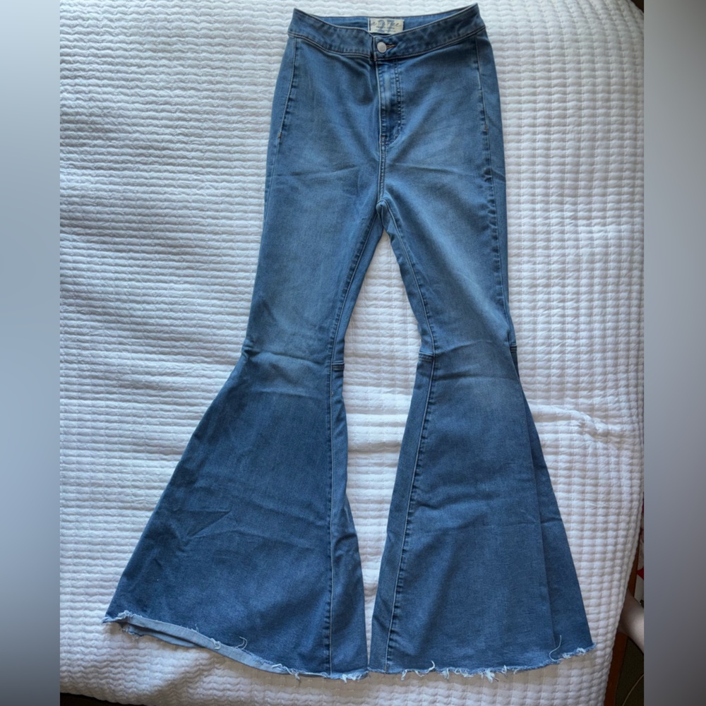 Free People High Rise Bell Bottoms